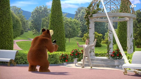 Кадр из мультфильма Маша и Медведь: Скажите «Ой!»