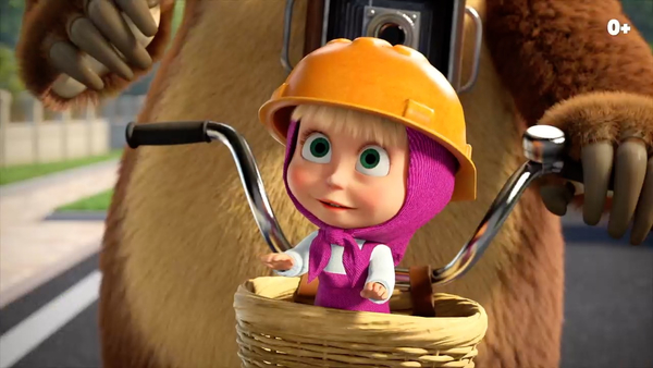 Кадр из мультфильма Маша и Медведь: Скажите «Ой!»