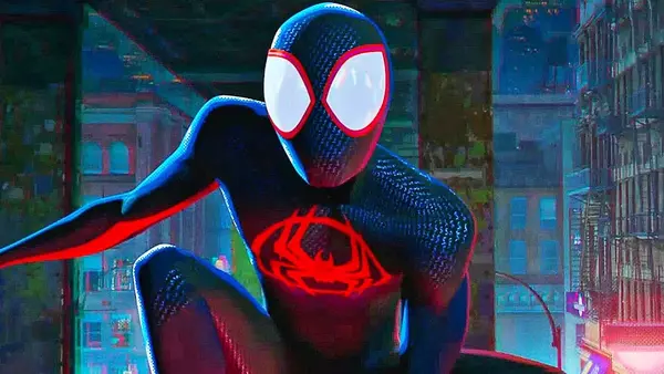 Кадр из мультфильма Человек-паук: Паутина вселенных