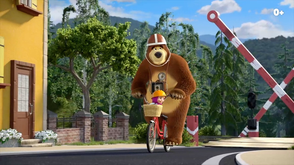 Кадр из мультфильма Маша и Медведь: Скажите «Ой!»