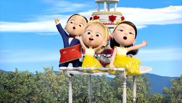 Кадр из мультфильма Маша и Медведь: Скажите «Ой!»