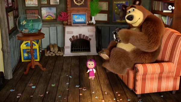 Кадр из мультфильма Маша и Медведь: Скажите «Ой!»