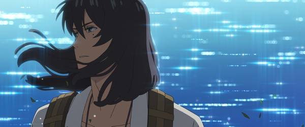 Кадр из мультфильма Судзумэ, закрывающая двери